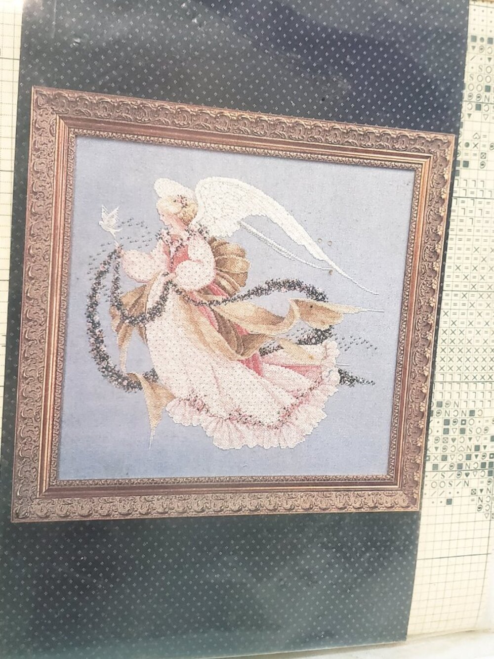 Angel of Summer Counted Cross Stitch Pattern Lavender and Lace 1993 L&L26